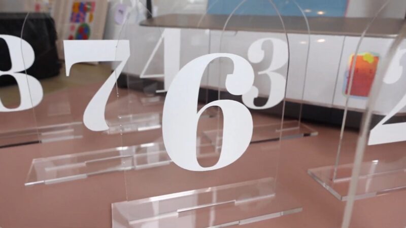 DIY Acrylic Table Numbers